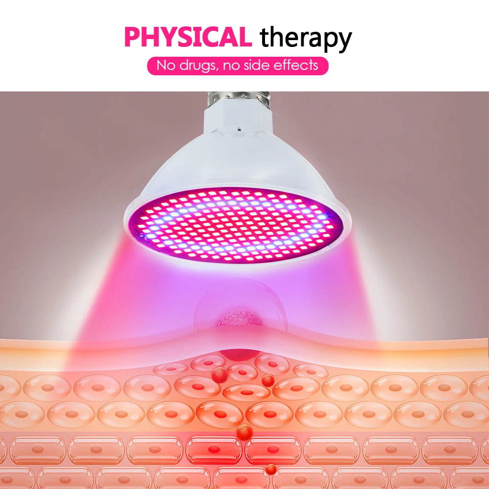 LED Photon Beauty Light Blue Red Light Therapy Purifies Skin Acne Freckle Removal Shrink Pores Facial Mask Beauty Device