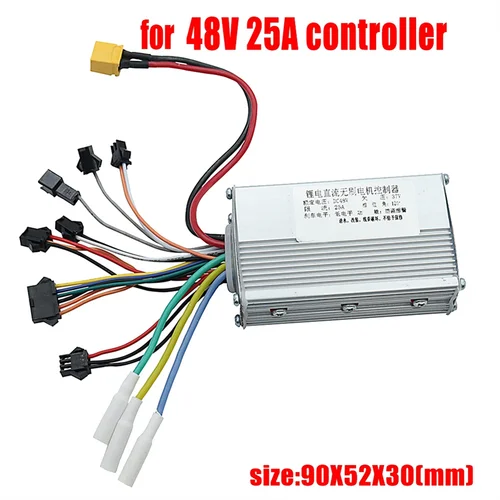 Imagen 2 del producto Para controlador JP 48V 25A, Motor sin escobillas sin controlador Hall para accesorios de patinete eléctrico JP