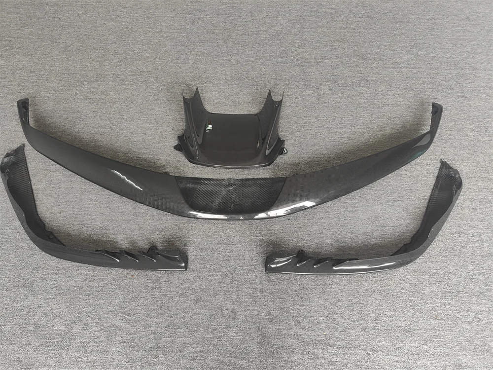 

For Ferrari SF90 modified car accessories, OEM style dry carbon fiber front corner and front lip 4-piece set