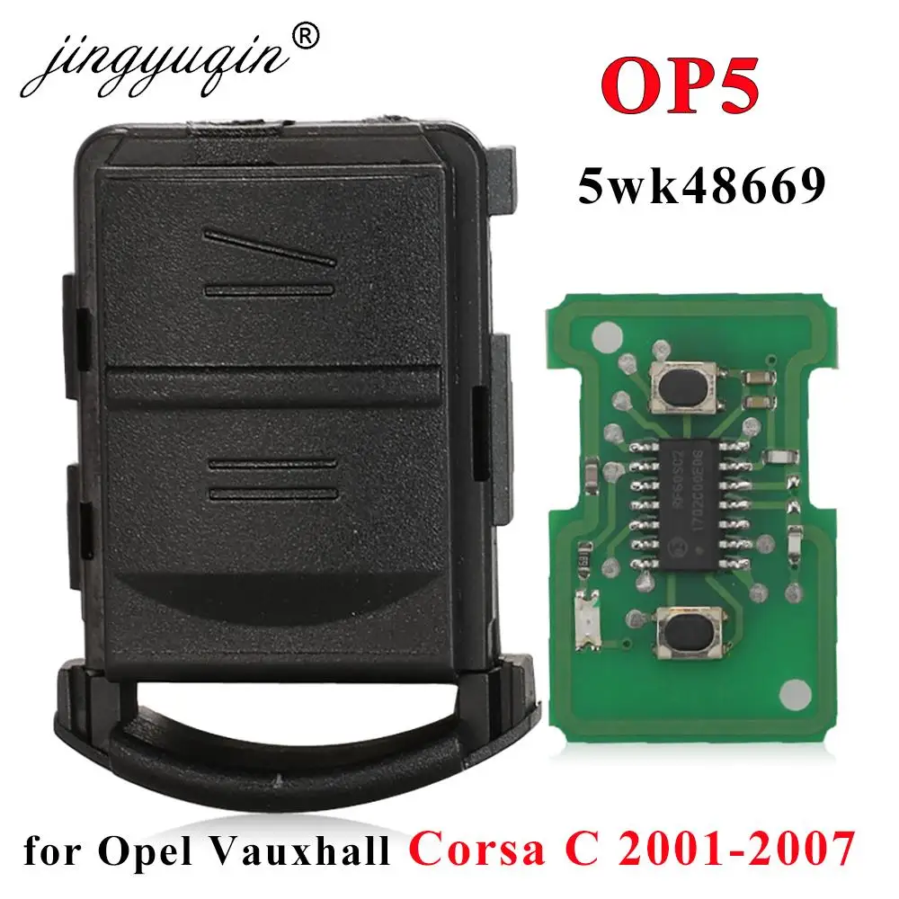 Pilot zdalnego sterowania jingyuqin 2 przyciski 433Mhz ID40 dla opla Vauxhall Corsa C Combo 2001-2004