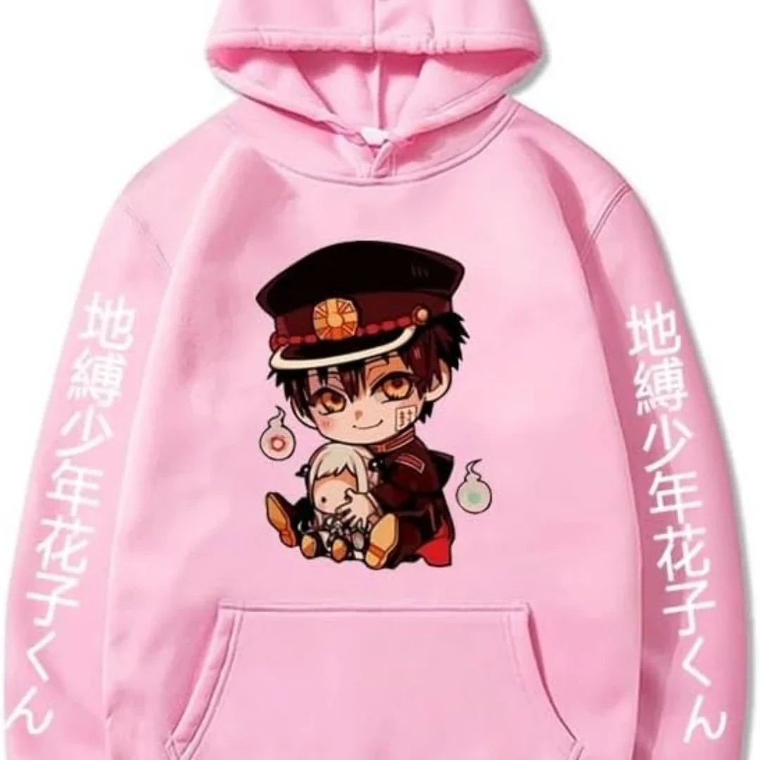 2024 Anime Toilet Bound Hanako Kun Hoodies Unisex Harajuku Cartoon Long Sleeve Streetwear Casual Sweatshirts Pocket Tops