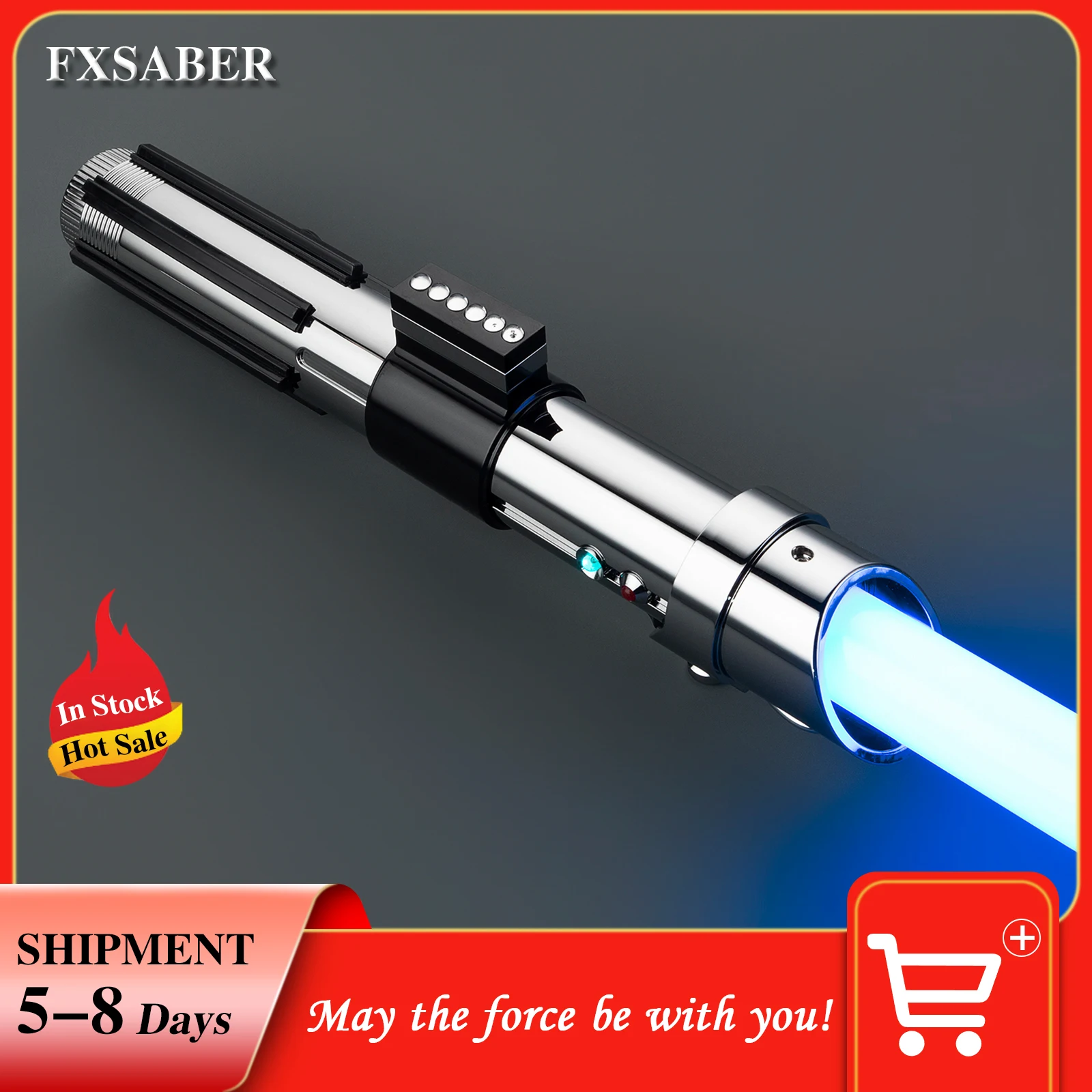 

FXSABER Metal Hilt Single Colour FOC Blaster Lightsaber High Quality Dueling Light Saber with smooth swing