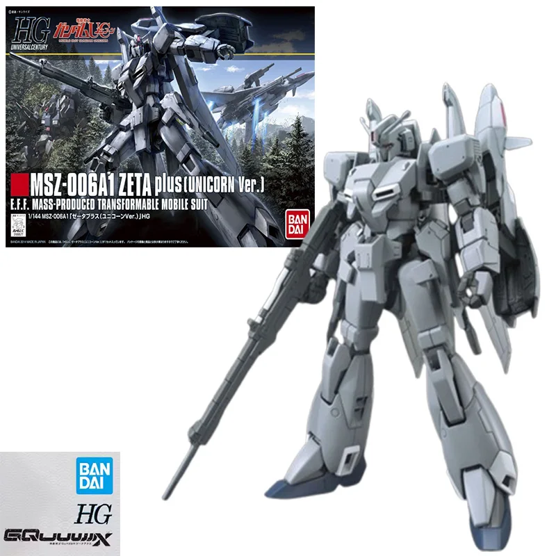 

Spot Bandai 1/144 HGUC MSZ-OO6A1 ZETA PIUS (UNIC ORN VER) Anime Model Toys Mobile Suit Robot Model Boy Gift