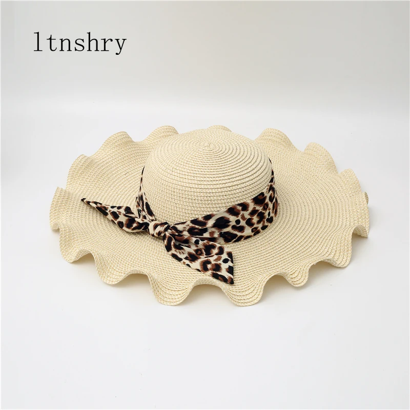 2022 New women hat summer small fresh straw hat Korean large rim sun block face beach hat students sun straw hat