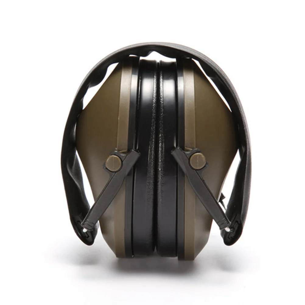 

Lightweight Noise Suppression Ear Muffs Folding Hearing Protection for Hunting Shooting Range Small Adults Light Brown