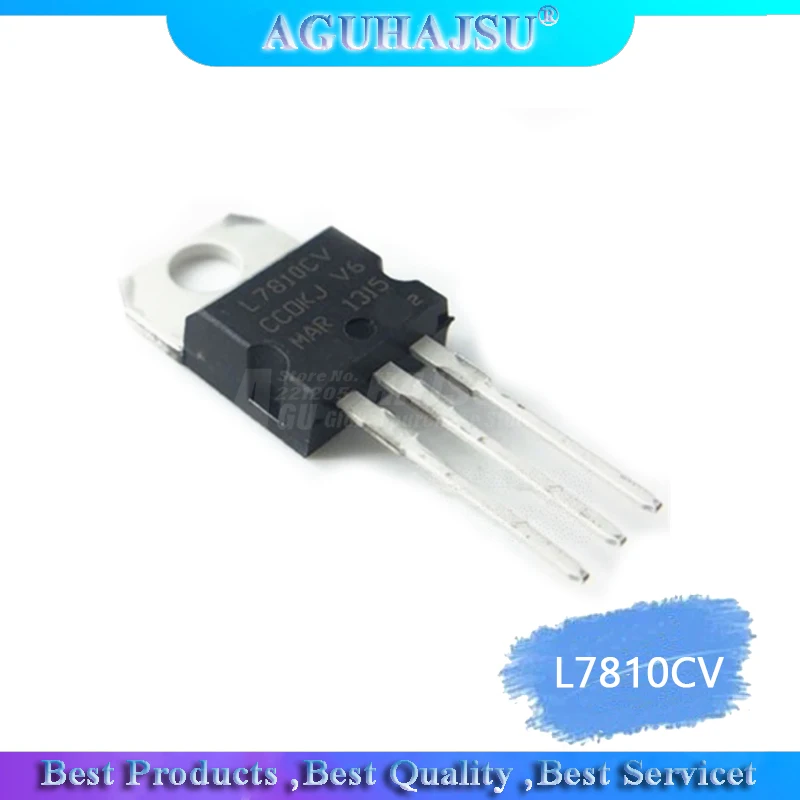 10PCS L7810CV TO220 L7810 TO-220 7810 LM7810 MC7810 new voltage regulator IC