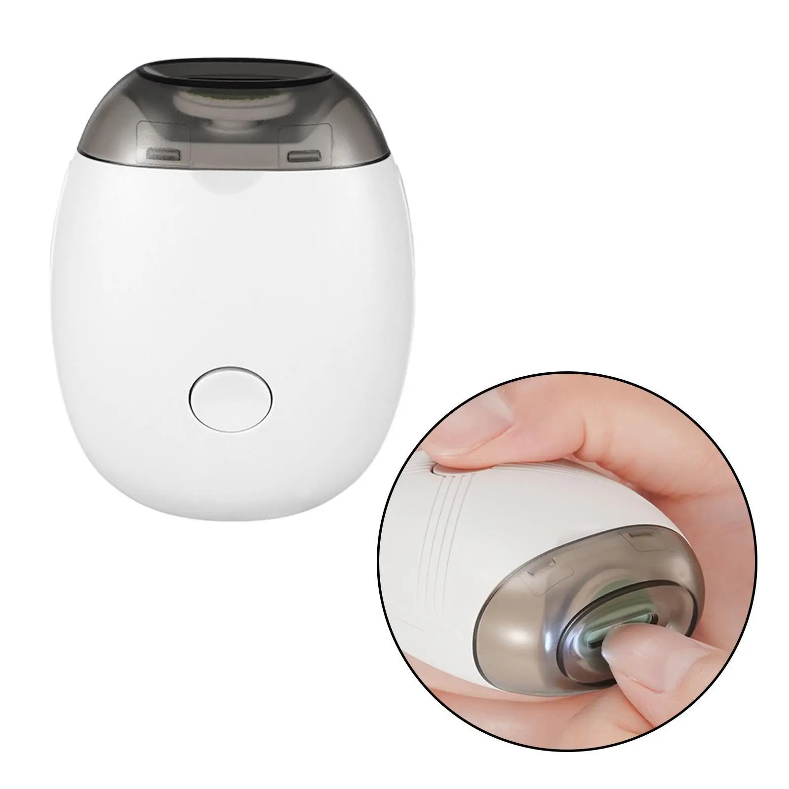 Electric Nail File with Light Automatic Fingernail Cutter Rechargeable Portable Nail Grind Polish 3 Speeds Adjustable