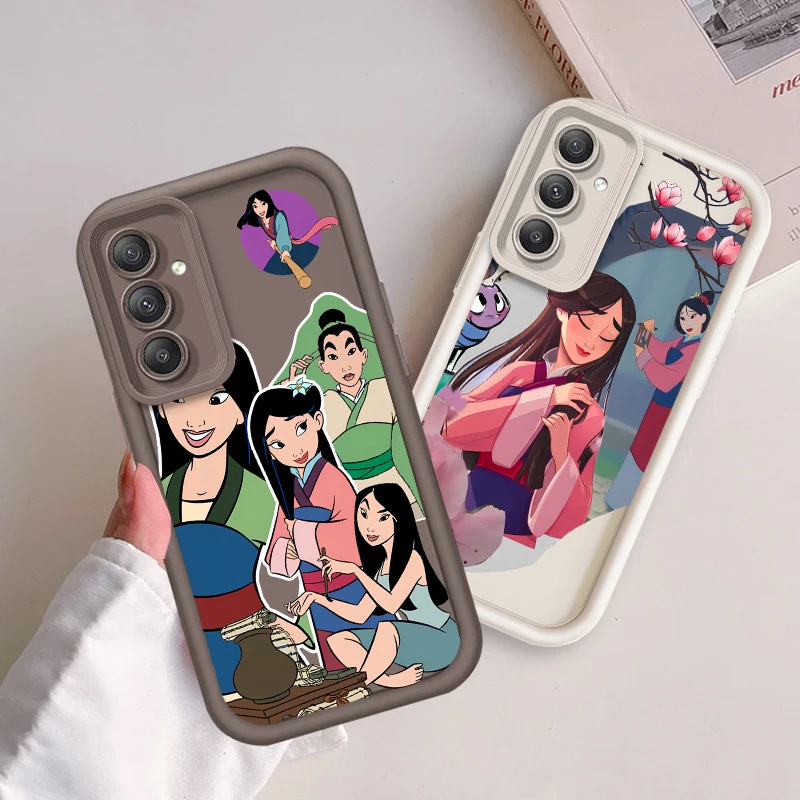 Disney Mulan Cartoon Voor Samsung A73 A71 A54 A53 A52 A51 A33 A32 A 21S A14 A13 A12 A03 A04 A05 5G Eye Ladder Funda Telefoon Hoesje