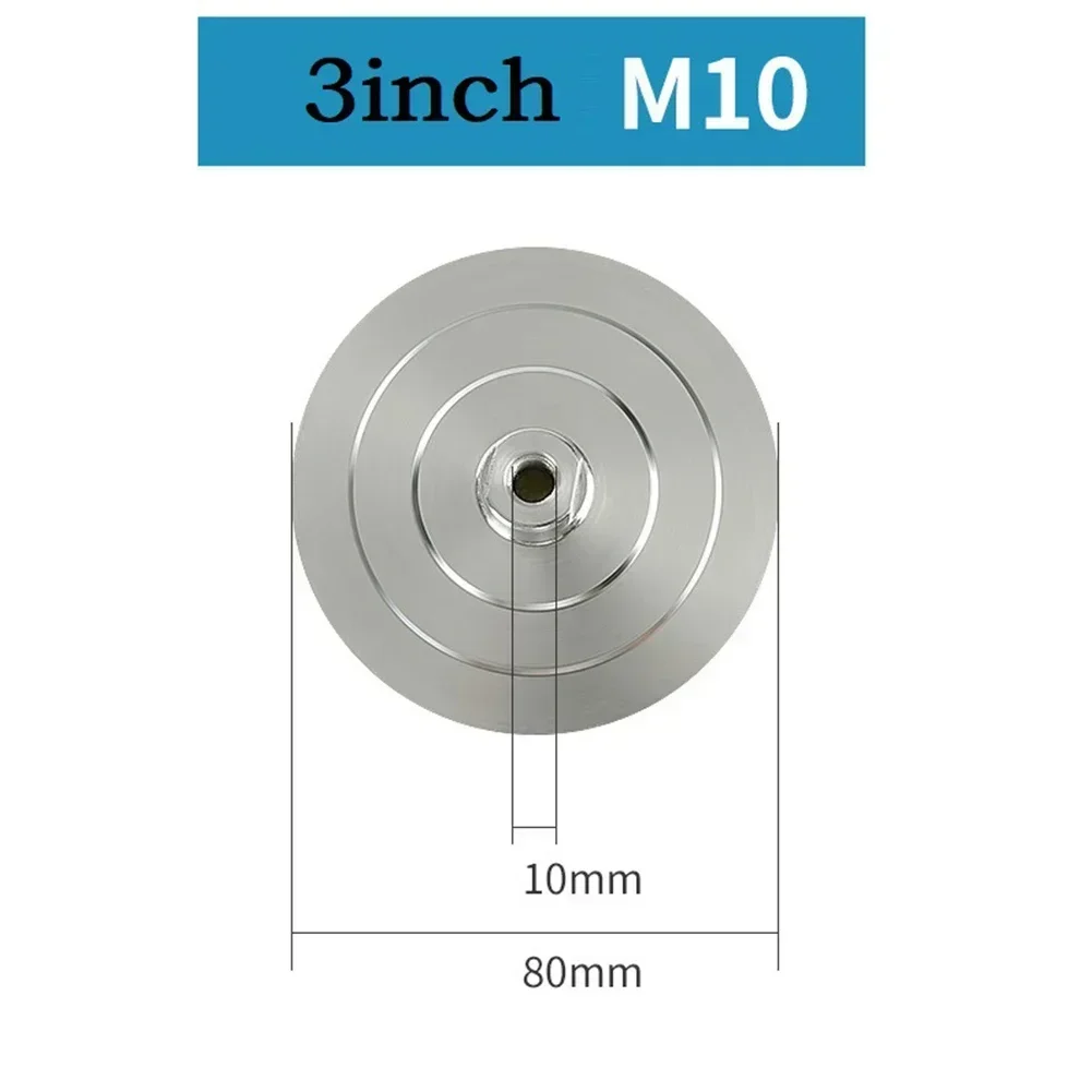 1pc 4inch  Backer Pad Diamond Polishing Pad Hooks  Loop Aluminum Base Backing Holder For M14 M10 M16 Thread AngIe Grinder