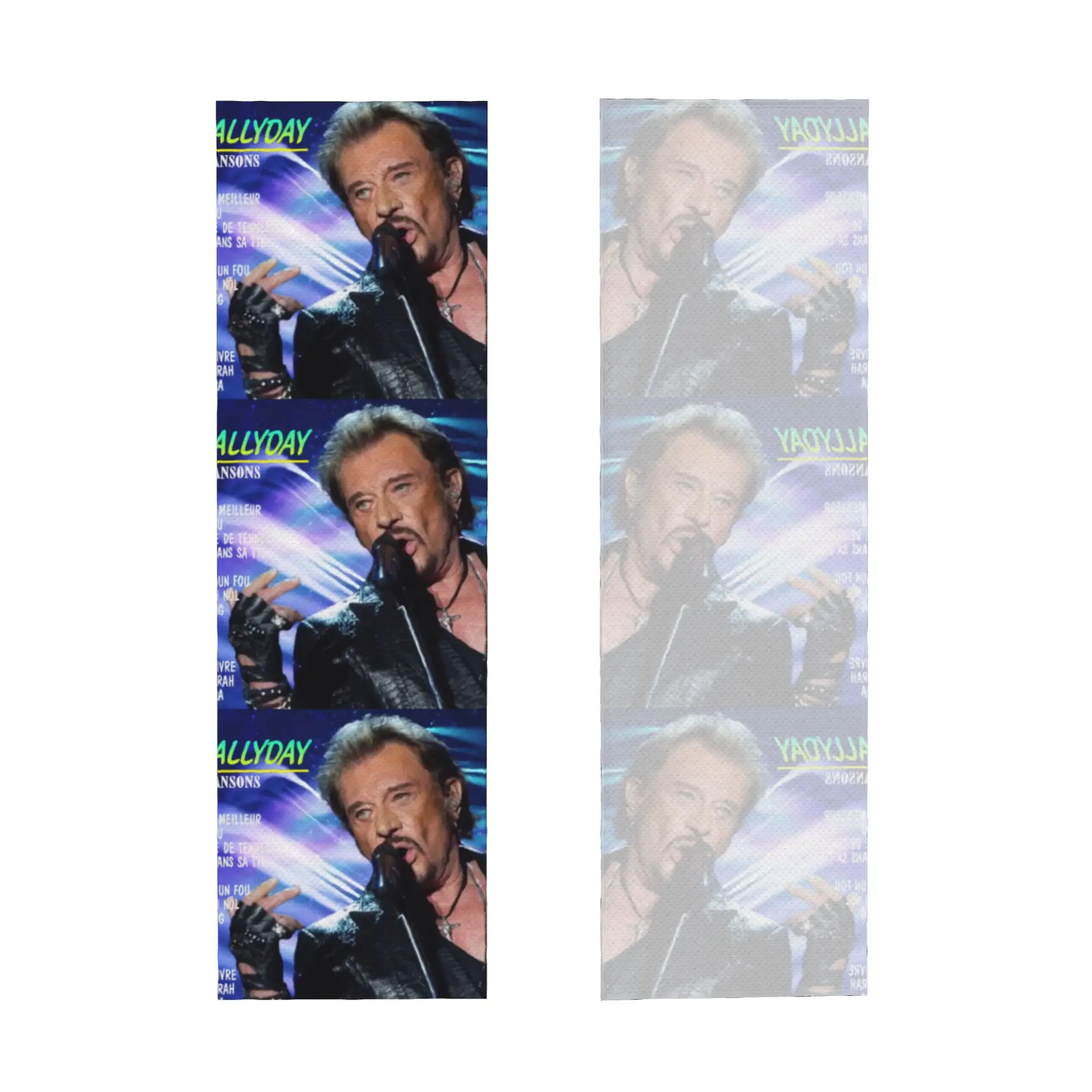 Johnny Hallyday Cold Exercise Towel  France Rock Singer Super Soft Breathable Instant Cooling Towel Swimming Towels