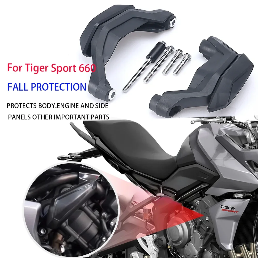 

For Tiger Sport 660 Sport660 2022 Motorcycle Engine Guard Anti Crash Frame Slider Fall Protection Falling Crash Protector Cover