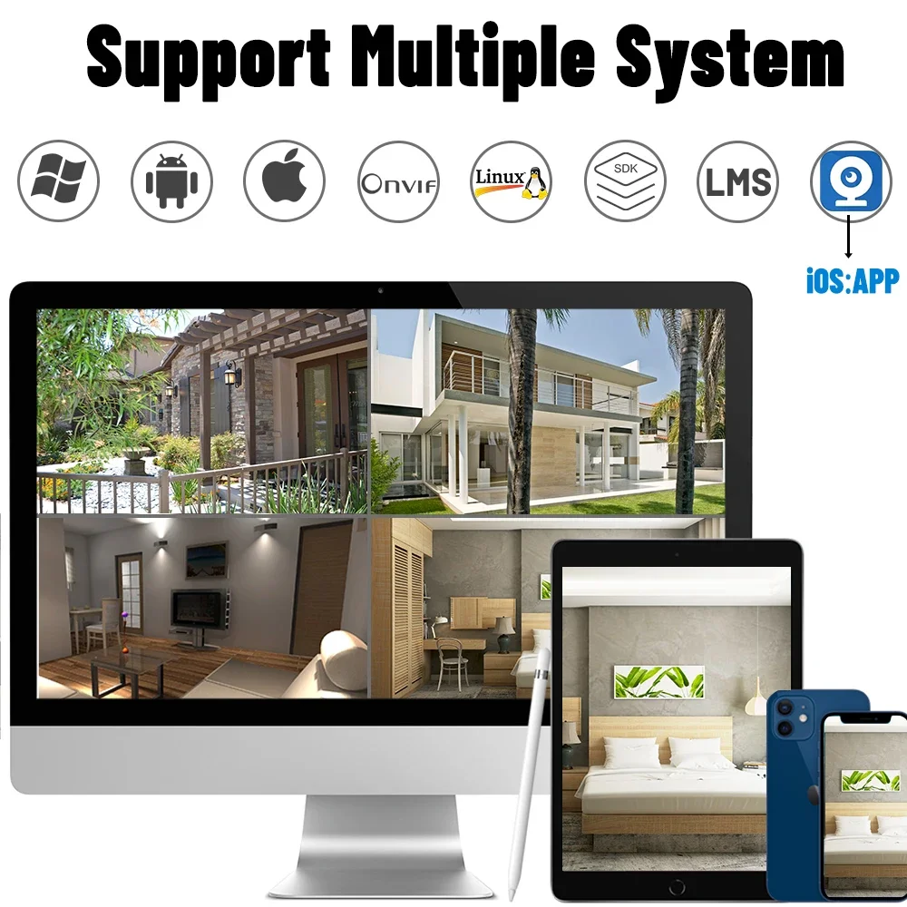 Auto Focus POE IP Camera Module 2.7-13.5mm Motorized 5X Zoom 8MP IMX335/IMX415 Black Ligh Sensor Onvif RTSP Security HD Webcam