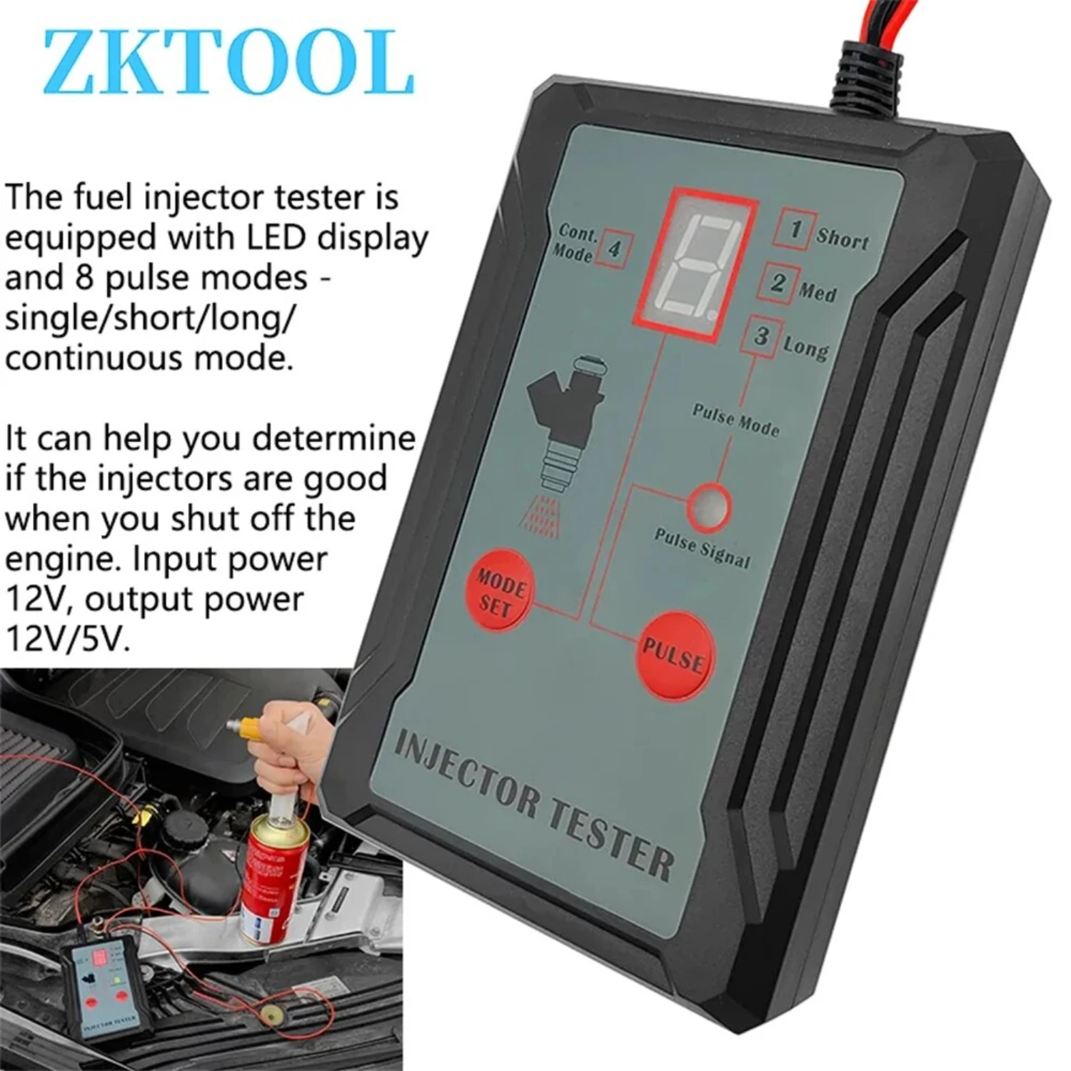 Enhanced Advanced Dual-Channel Fuel Injector Tester Kit - Upgraded Cleaning and Testing Tool for Two Injectors - Simultaneously 