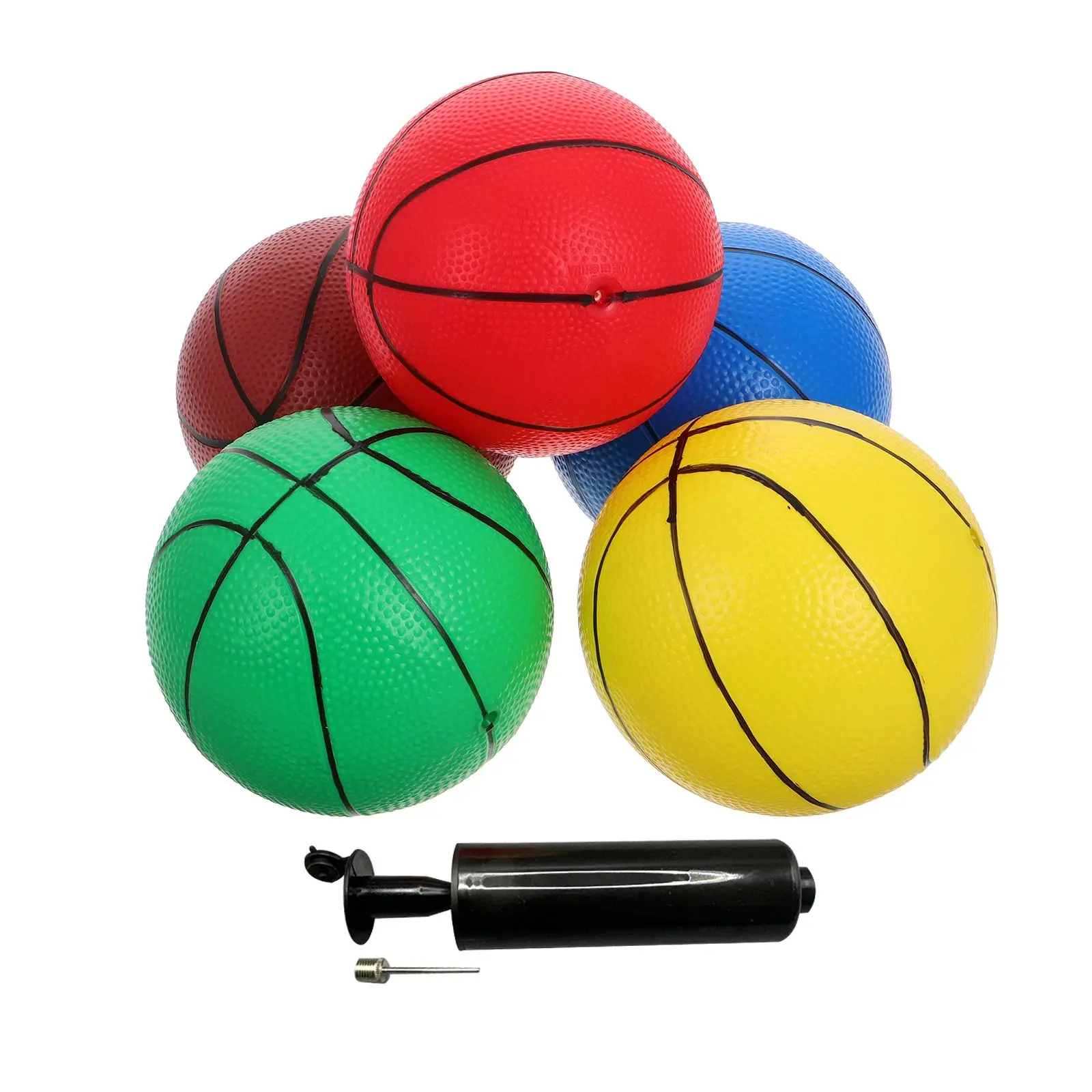 

6 Pcs Children's Mini Basketball 7 Indoor for over Hoop Kids Pool Air Silent Sports Balls