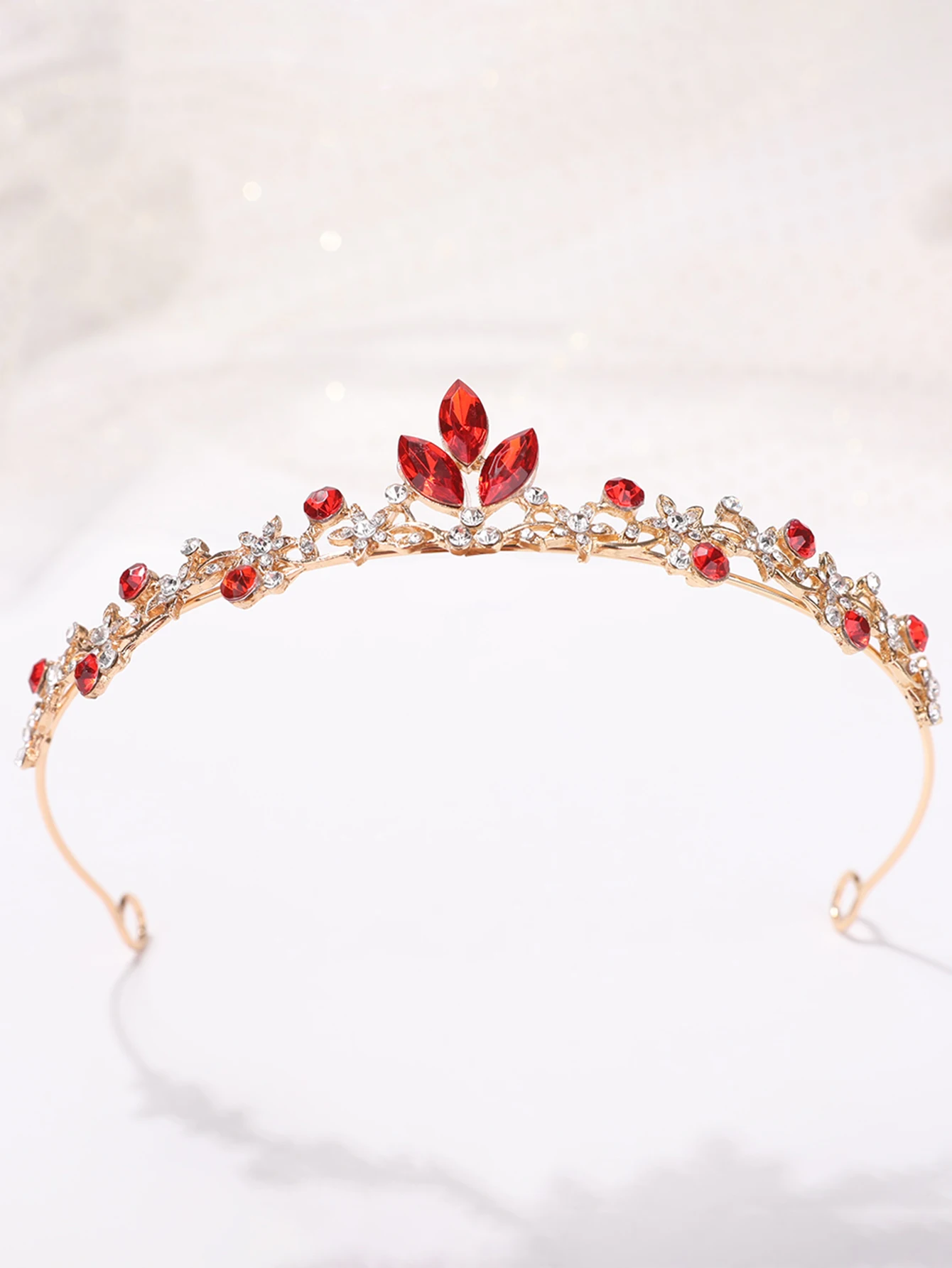 Crown tiara Bride\'s main wedding dress hairband Crown Goddess 18-year-old adult princess performance hair accessories birthday C