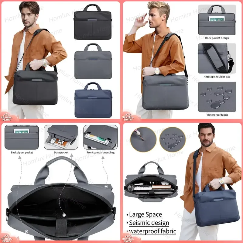 New Fashion Multifunctional Large Capacity Waterproof Laptop Bag for Men Business Travel Backpack Customizable Handbag Office