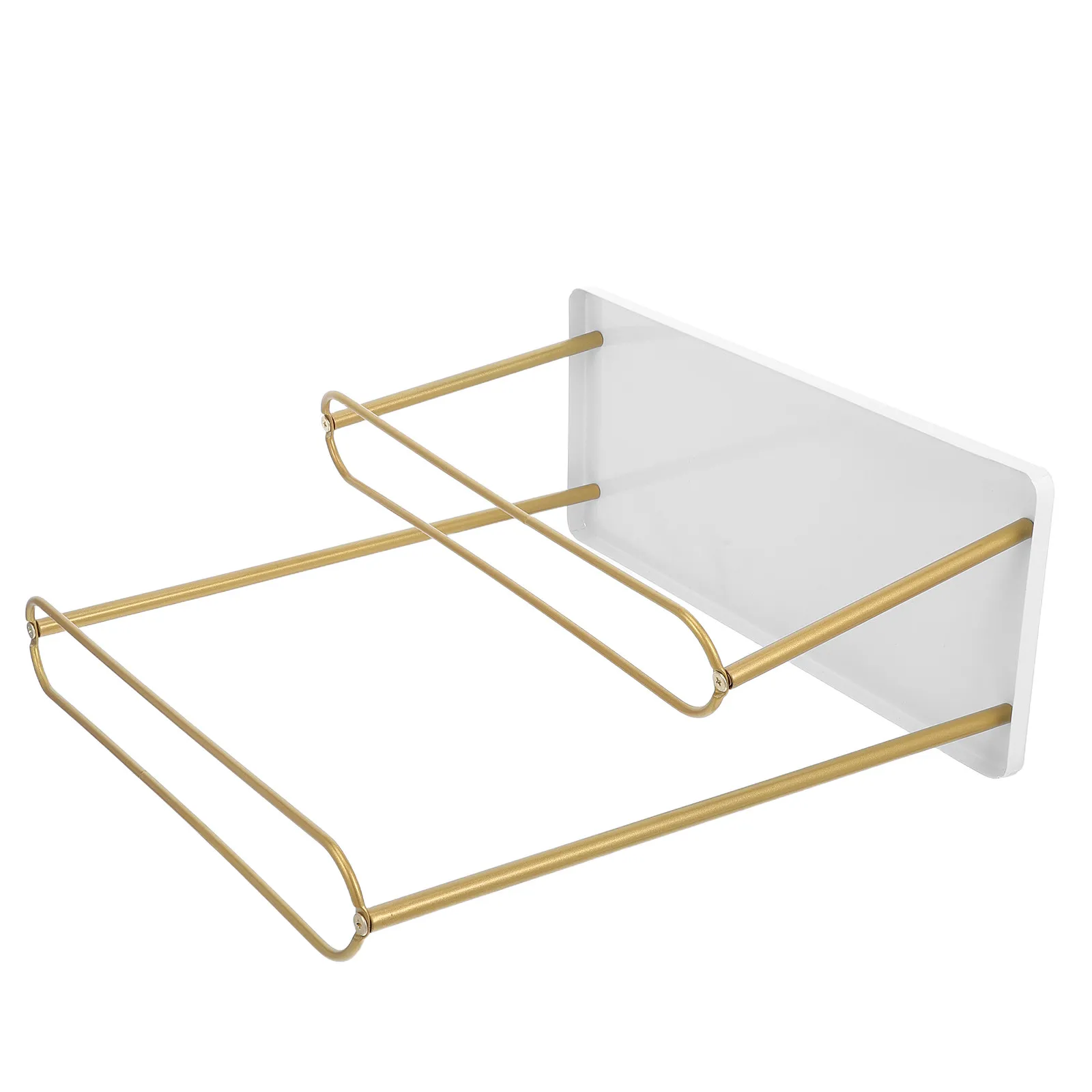 Metal Headband Holder Organizer 2-Tier Tray Sunglasses Display Stand Hairband Storage Rack Necklace Holder Desk Vanity Jewelry