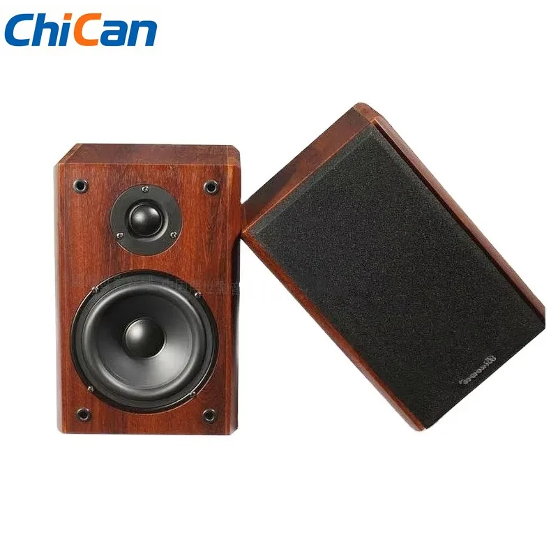 【Hot】New 100W 5 Inch Bookshelf Speakers Monitor Passive Fever Hifi Center Surround High Fidelity Audio Music Sound Amplifiers Sp