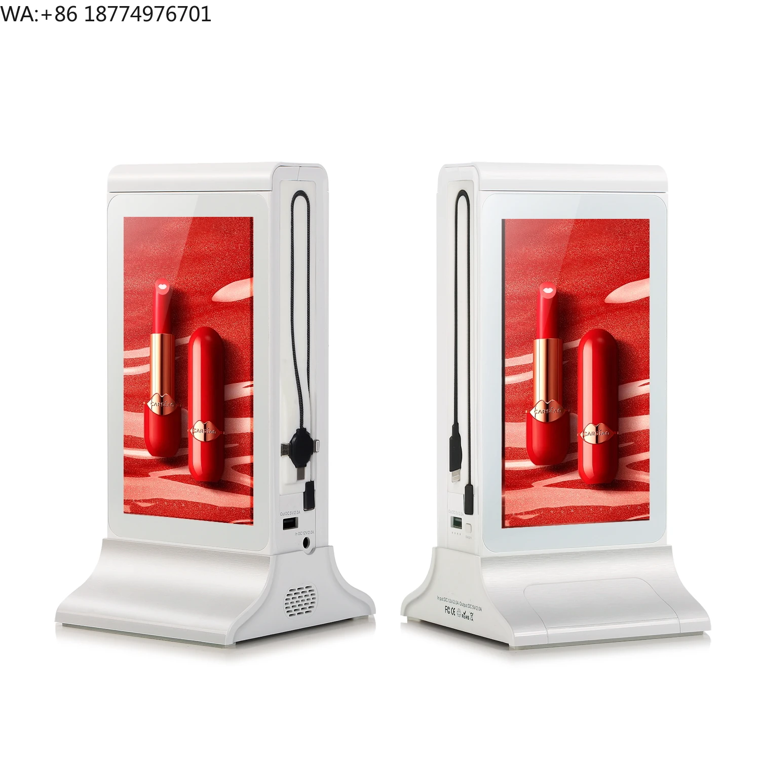 

Android Restaurant Tabletop Self Ordering Kiosk with Dual Display, WiFi, Bluetooth, NFC Reader and Ads Content Player