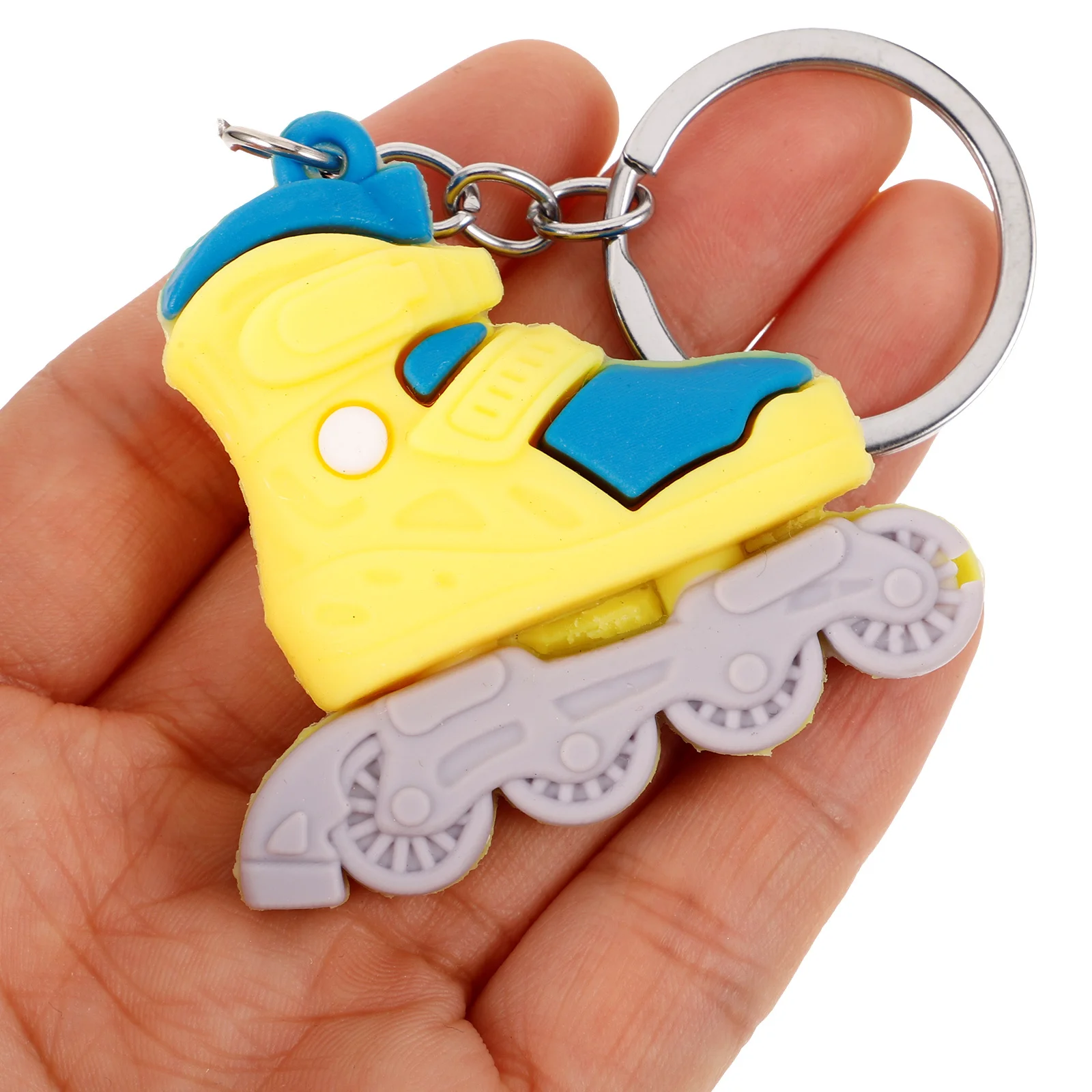 4 Pcs Key Accessories Backpack Decoration Roller Skate Modeling Keychain Skates Shape Bag Pendant