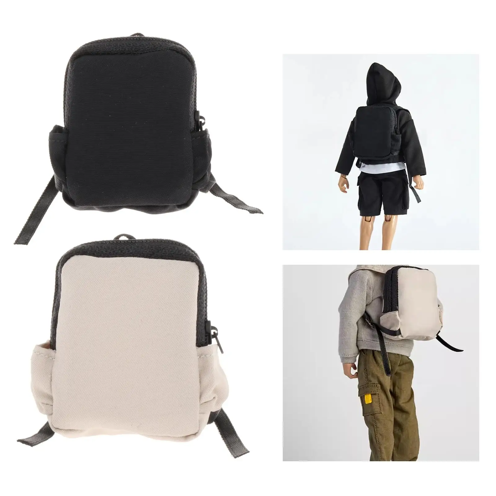 1/12 Action Figures Backpack 6" Soldier Figure Bag Soft Fabric Costume Parts Role Playing Doll Accessories Miniature Model