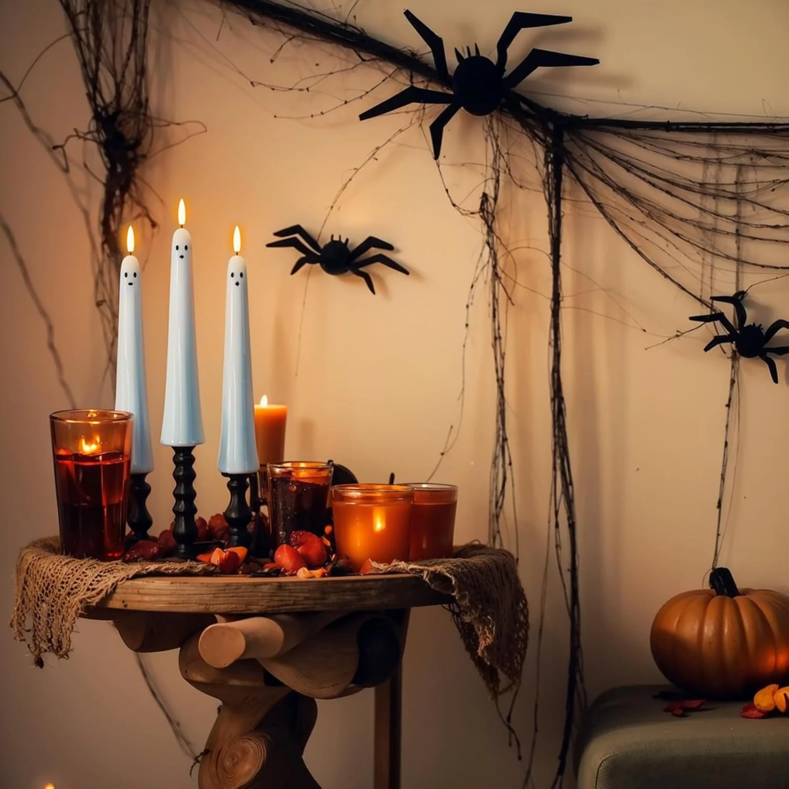 เทียนเทเปอร์รูปผี C5 ใช้แบตเตอ - Beeswax Taper Candle บทวิจารณ์และราคา