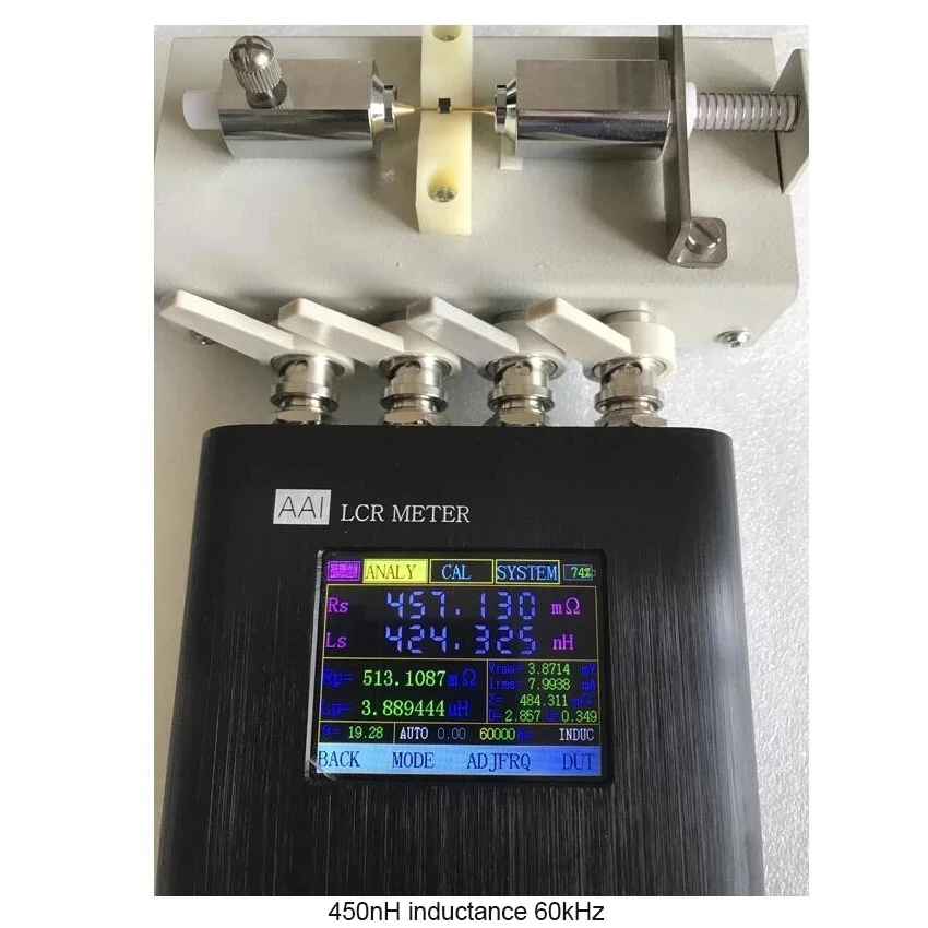 0.05% LCR Meter Digital Electric Bridge Component Tester 50Hz-100/200/300khz PCB Online On-board Tester + 2000mAh Battery view 4