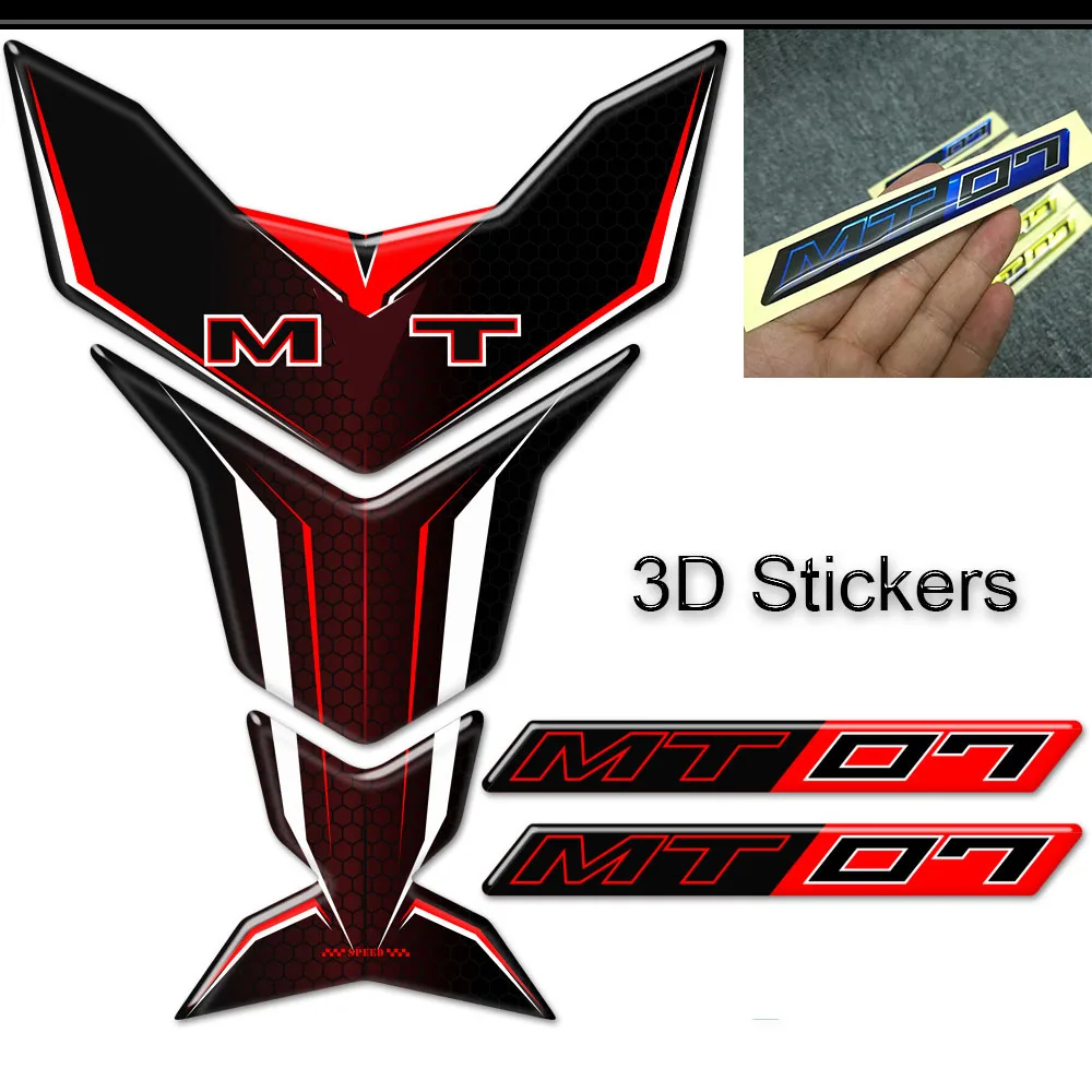 

For MT07 MT 07 Motorcycle Tank Pad Knee Protector Fairing Emblem Badge Protection Stickers 2017 2018 2019 2020