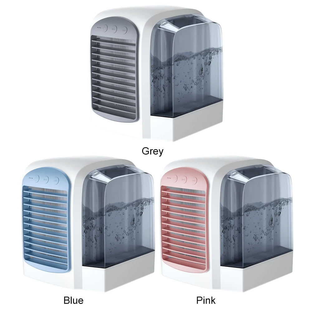 Water-Cooled  Air Cooling Machine Humidifier Cooling Fan 3 Gear Mini  380ml Tank for Home Office
