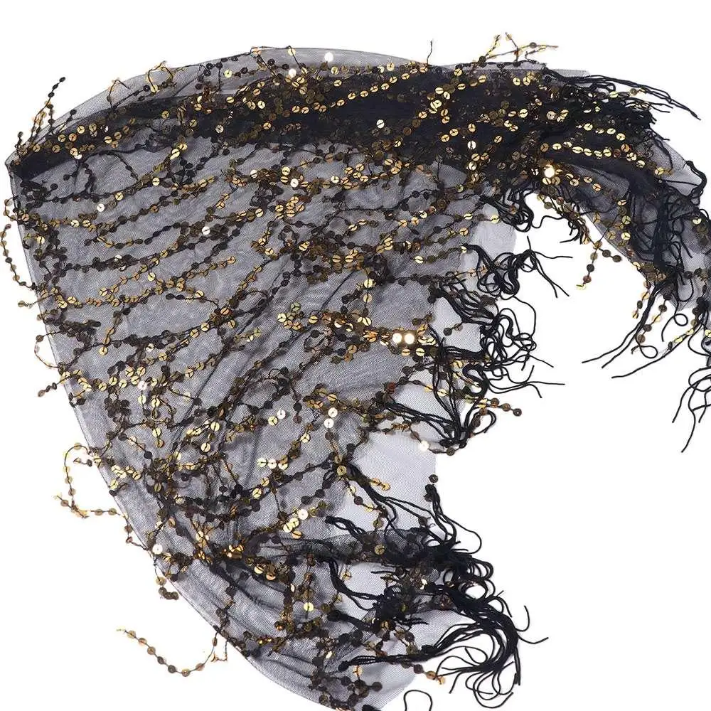 Shiny Sequins Belly Dance Hip Scarf Tassel Triangular Women Waist Chains Elegant 6 Colors Belly Dance Belt Dance Costumes