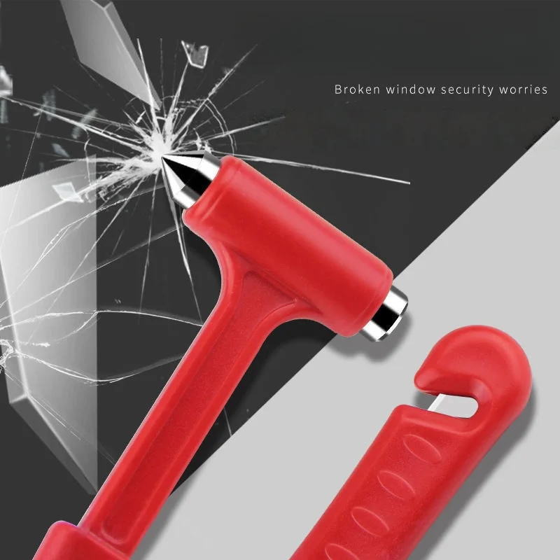 1pc Car Buses Trucks Window Breaking Hammer Emergency Escape Safety Hammer Glass Breaker Seat Belt Cutter Tools view 3