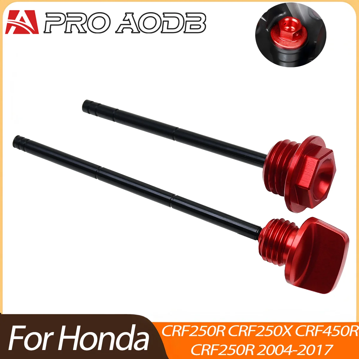 High Precision CNC Aluminum Oil Filler Plug Dipstick For HONDA CR250R CRF250 CRF450X CRF450R 2004-2017 Off-road Motorcycle