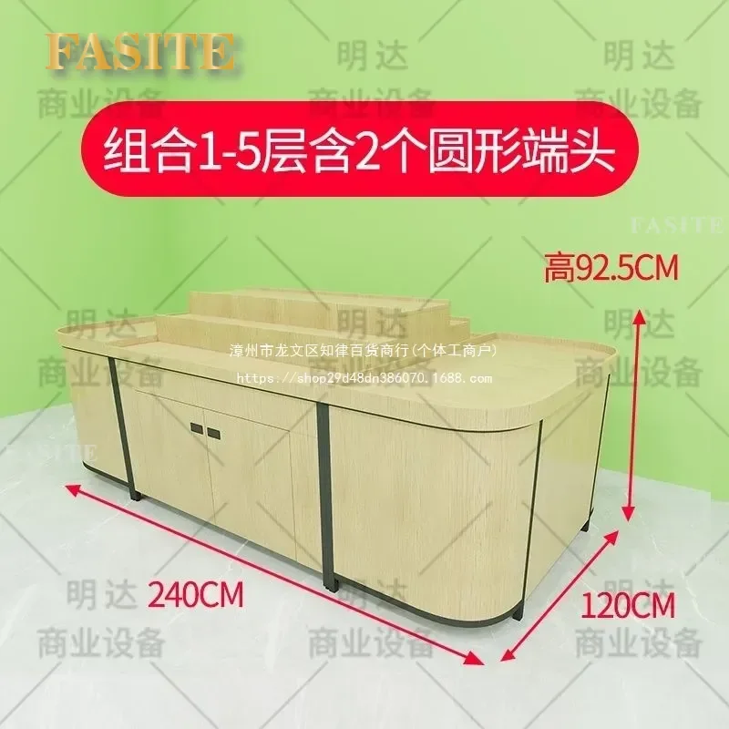 For Supermarket Fruit and Vegetable Display Shelf Multi-layer Stepped Trapezoidal Snack Storage Rack Durable Metal Stand