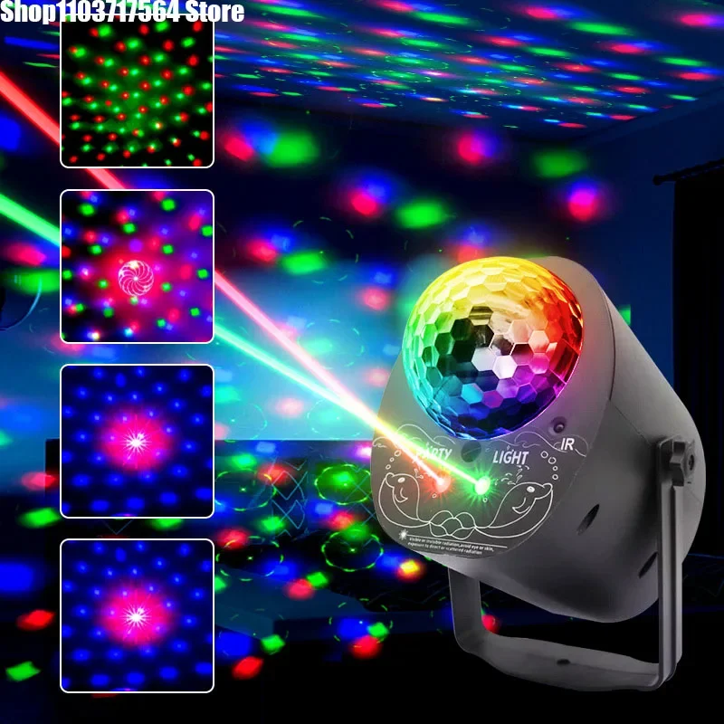 

Atmosphere Laser light Mini crystal Magic Ball light Christmas projection light colorful rotating led stage light