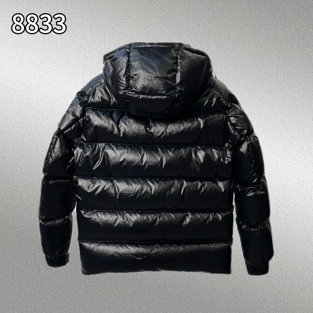 Winter Geese Down Jacket Cropped Men's Women's New Style Couple Thickened Bright Face Warm Wash-Free Puffer Jacket