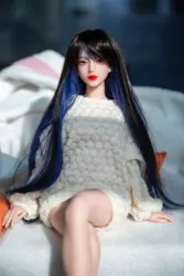 60cm Realistic Silicon Doll Action Figures Beautiful Asian Black Hair PVC Head