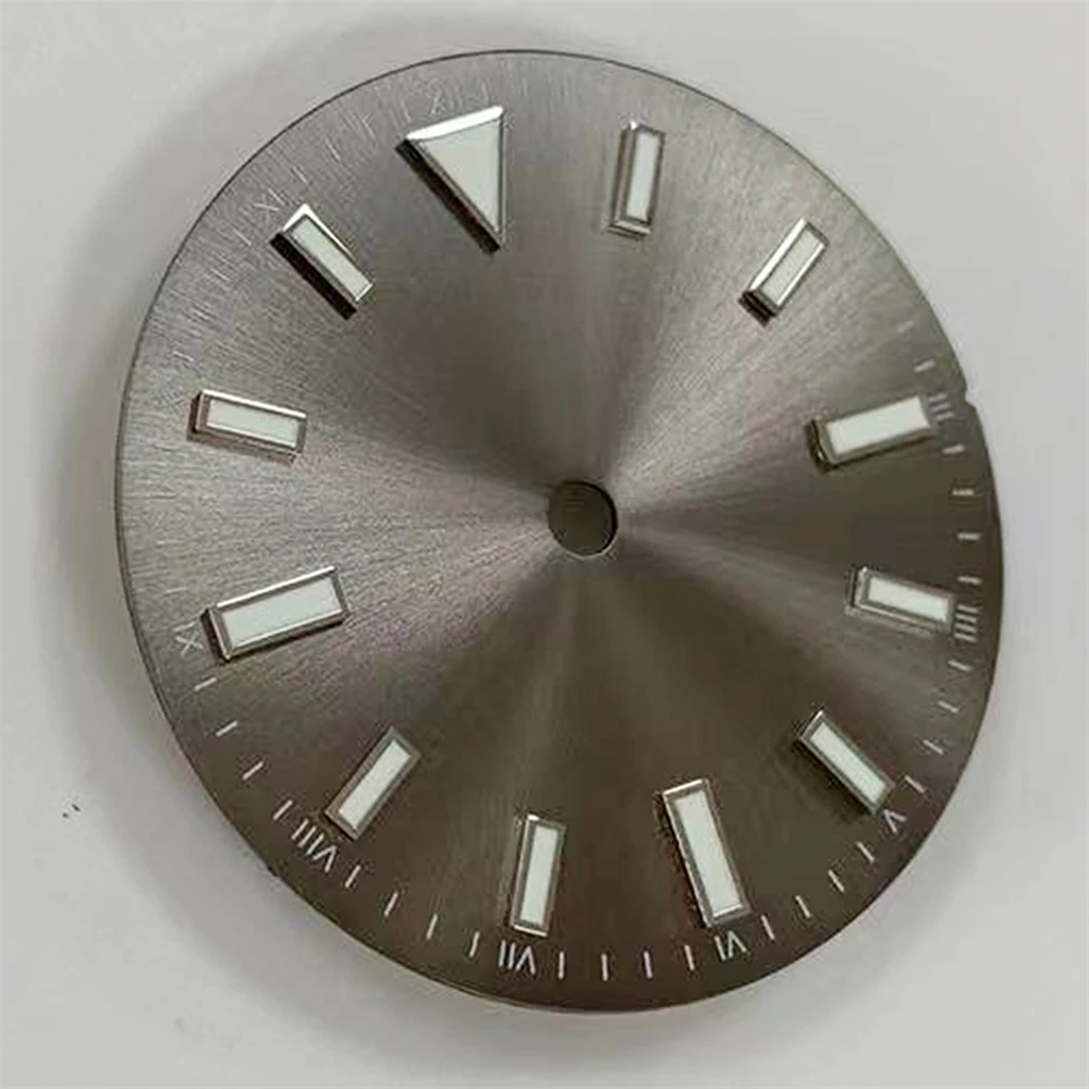 Großhandel 28,5mm Uhrenzifferblatt mit grünem Leuchtstreifen für NH35 8215 2836 Uhrwerk Modifiziertes Teil – Detail 13