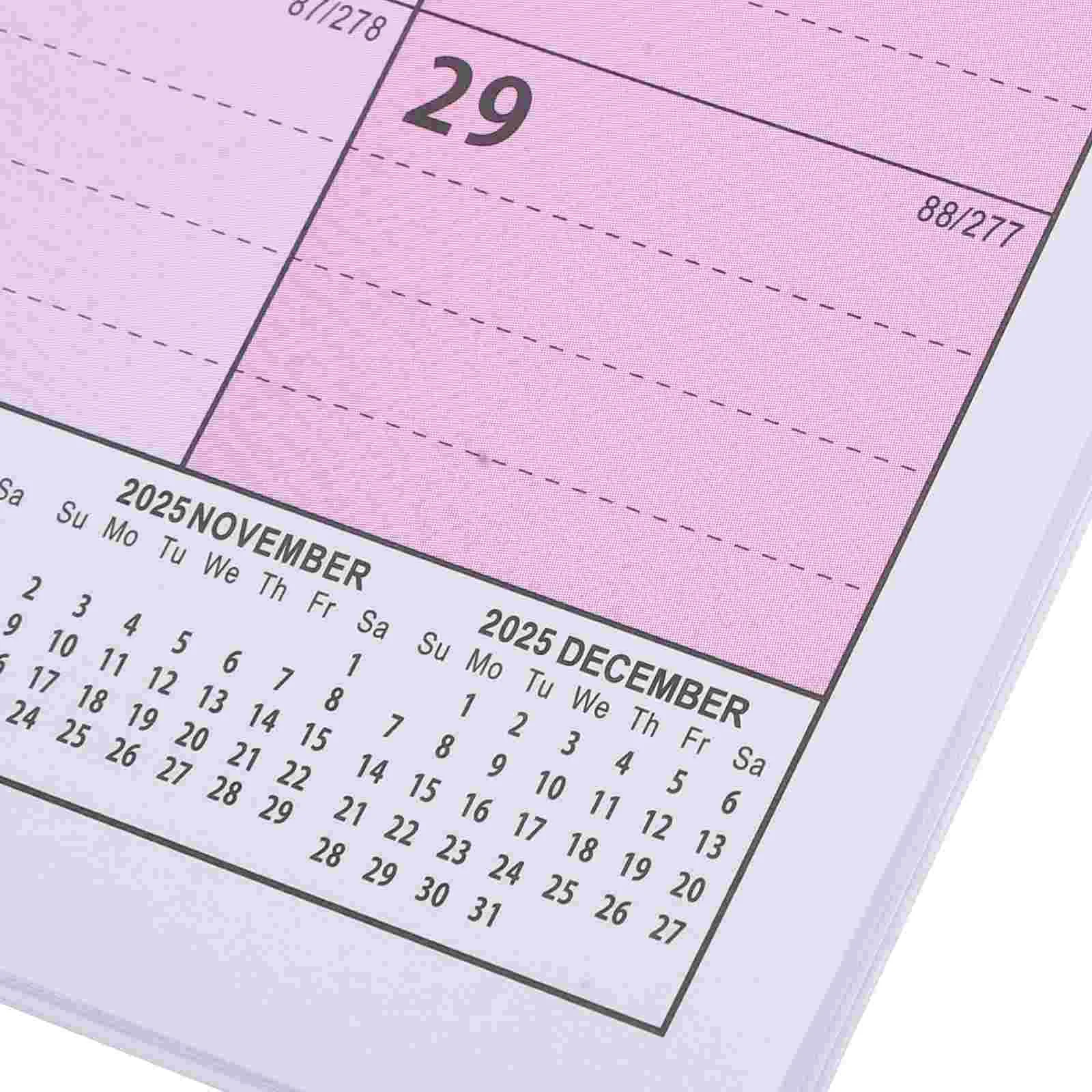 Wall Calendar for Desk Cute Stickers Moon No Date Flip Desktop Blooming