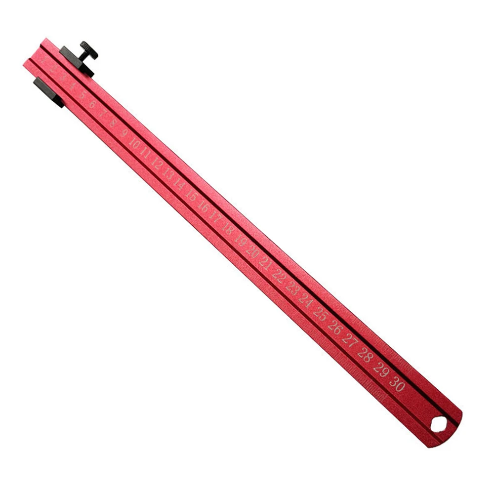 Aluminum Positioning Ruler Positioning Block Limited Woodworking Line Scribe DIY Precision Measuring Scale Tool 200-600mm