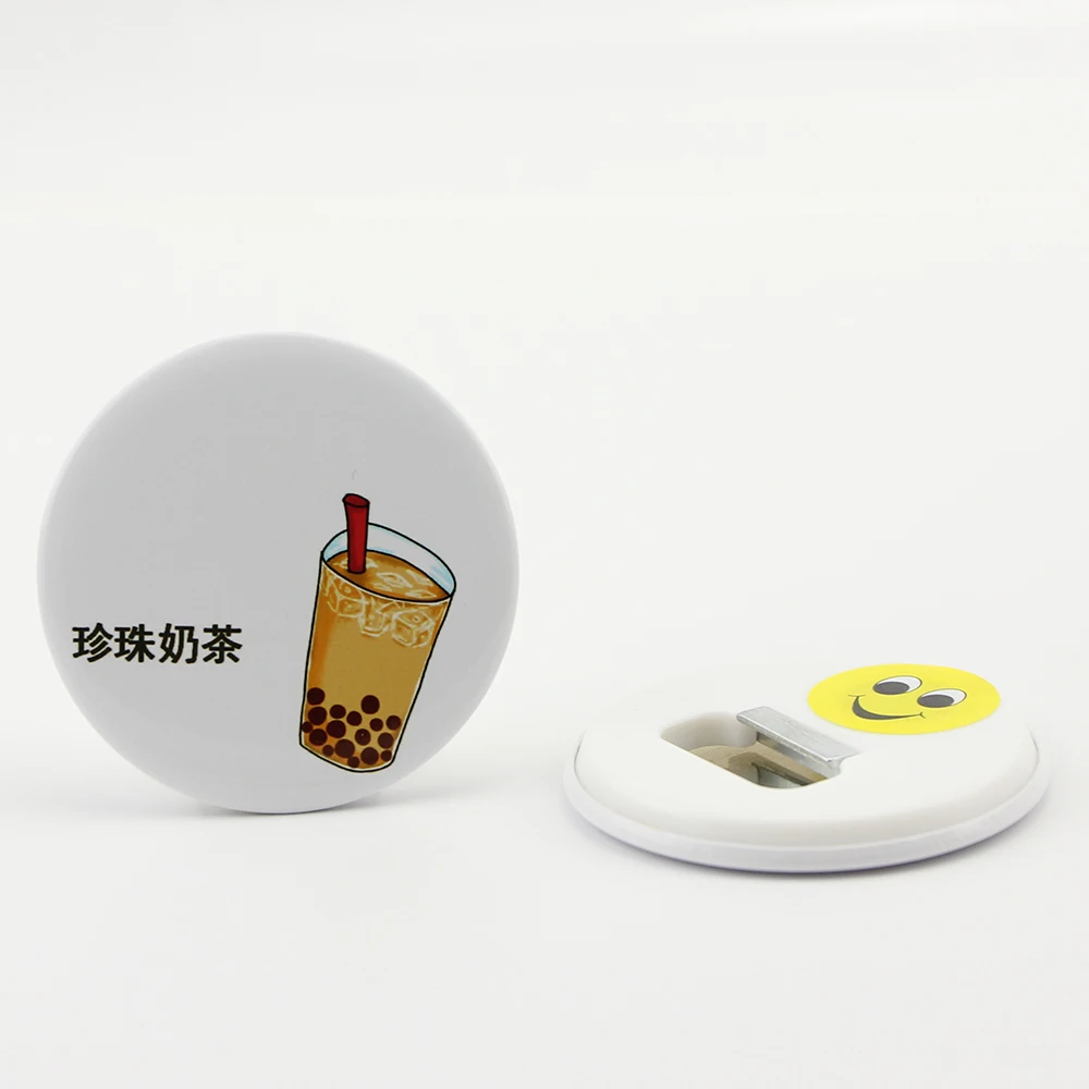 DIY button maker material, Bottle opener with magnet of 58MM Blank button material, plastic back