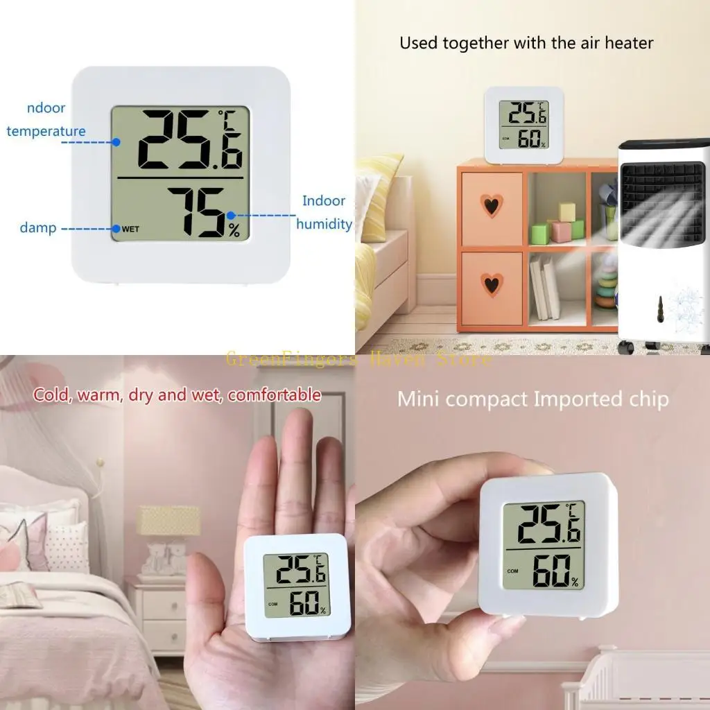 

F68D Digital Hygrometer Thermometer Electronic Temperature Humidity Meter Tool