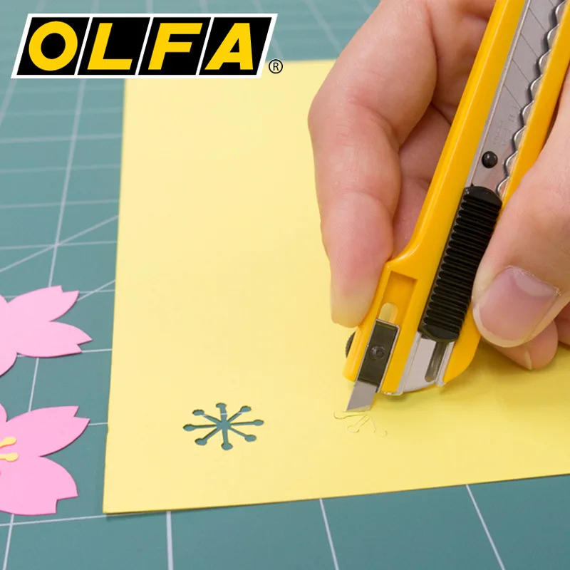 OLFA A-1 A-2 A-3 A-5 9mm Standard Duty Cutter Knife Utility Rubber Grip Utility Knife Vinyl Film Cutter Made In Japan