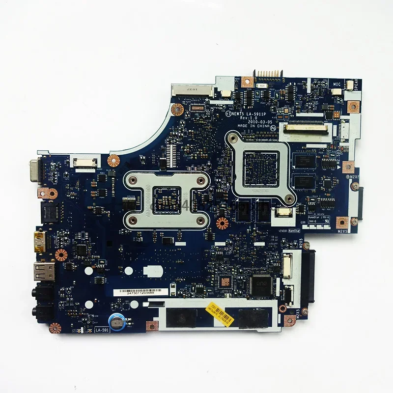 Used Laptop Motherboard For  Acer ASPIRE 5551G 5552G MBR4302001  LA-5911P REV:1.0 With Graphic Card 8 Chips FREE CPU