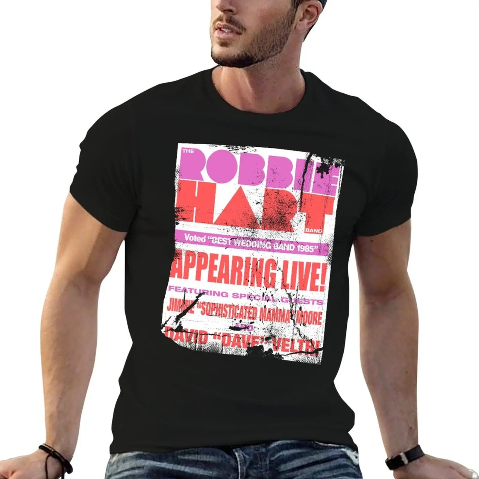 The Robbie Hart Band T-Shirt Basic Lightweight Short Sleeve Tee
