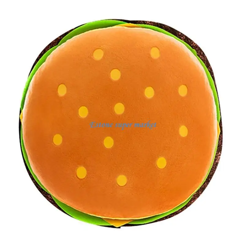 

090B Pizza/Hamburger for Doll Christmas Gifts Infant Bed Nap Decoration for Doll Toy Home Decor Cushion Mat Stuffed for Doll