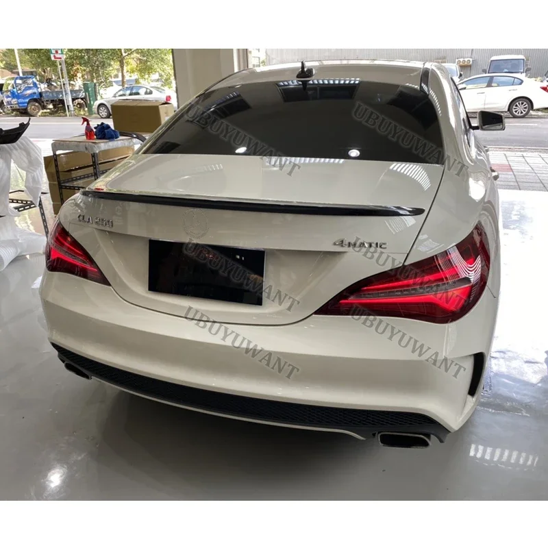 Für CLA Spoiler CLA45 W117 C117 ABS Heckklappen-Spoiler Flügel Cla 200 250 260 2014 2015 2016 – Detail 2