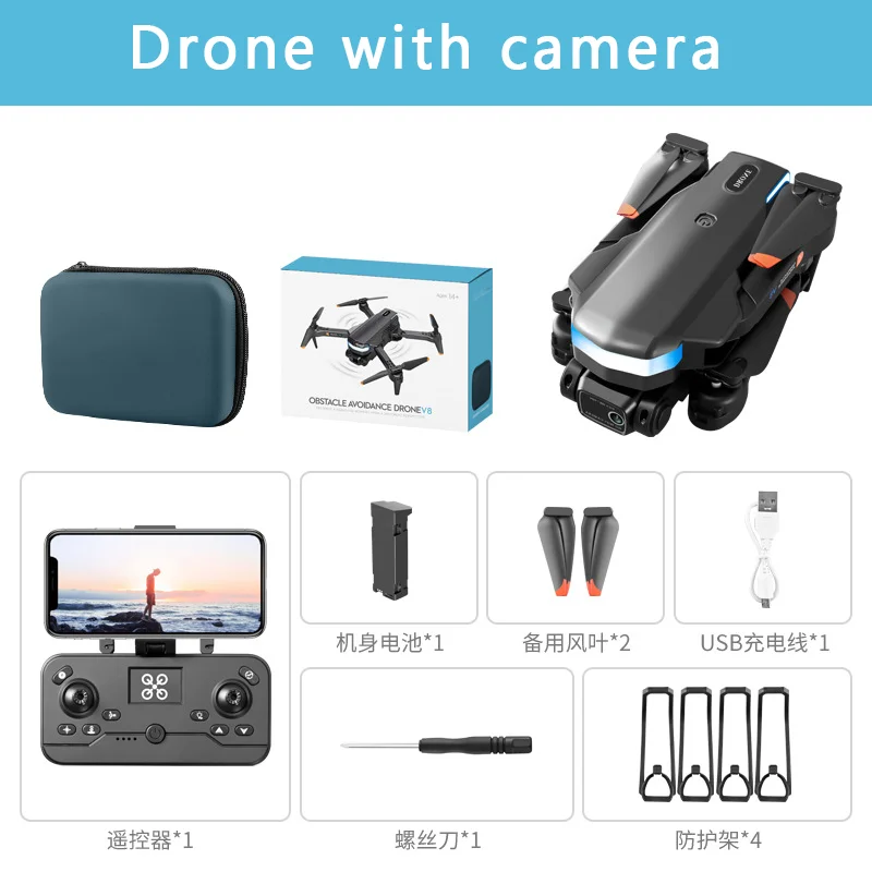 Drone with Damera  Remote Control Rc For Kids 6~20 Boy Toy Gift Foldable Mini Easy To Operate  Airplane  For Beginner Aircraft