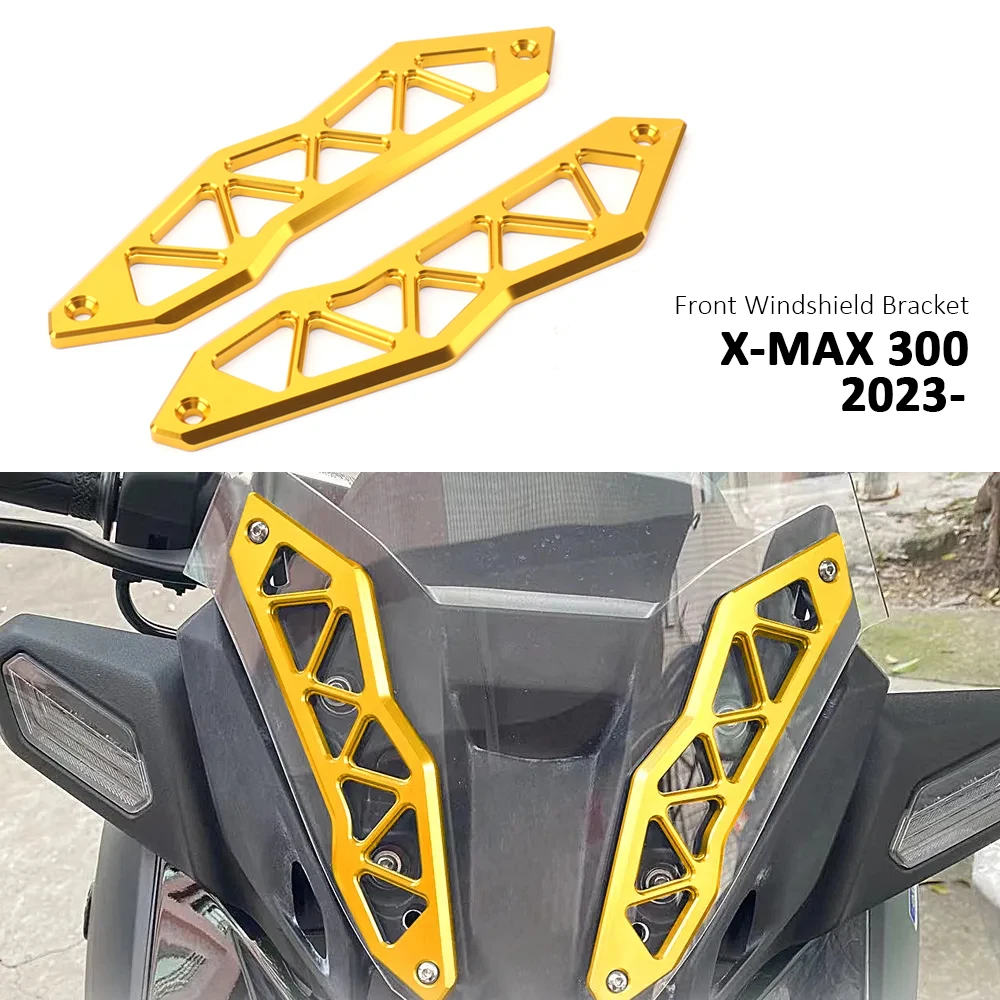 

New Front Windshield Bracket Deflectors Windscreens Bracket Protector Bracket Bar For YAMAHA XMAX300 XMAX 300 X-MAX300 2023-