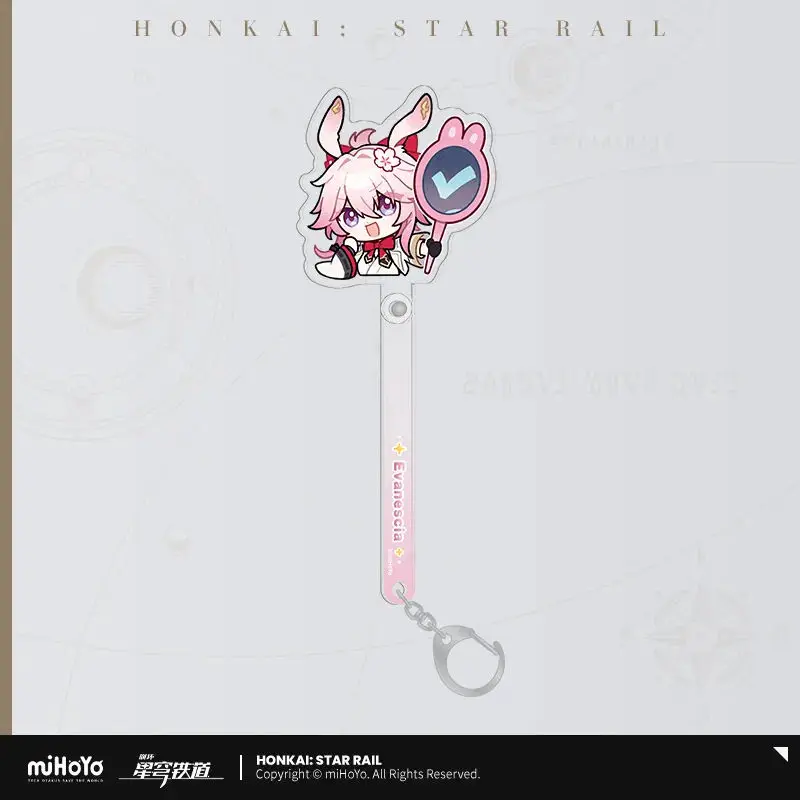 [Genuine] miHoYo Game Honkai Star Rail Pom-Pom Exhibition Hall Series Evanescia Acrylic Clock in Stick Prop Cosplay Xmas Gifts