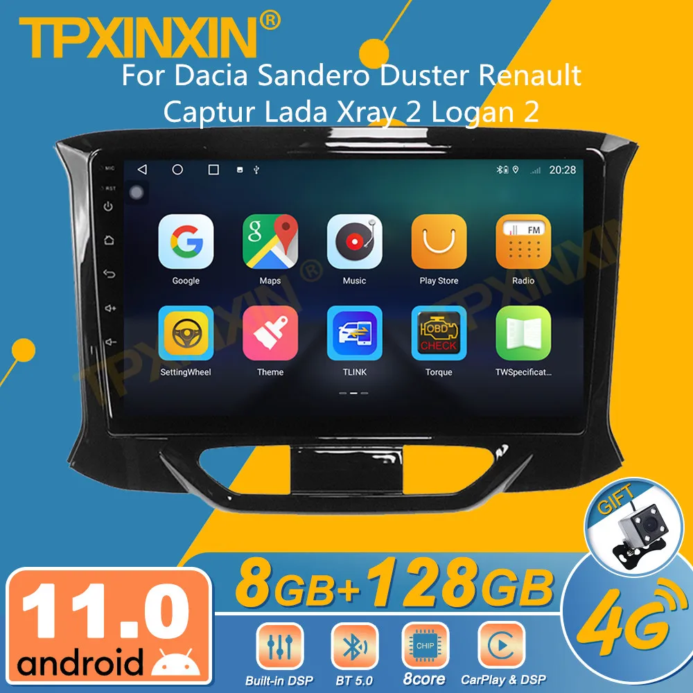 For Dacia Sandero Duster Renault Captur Lada Xray 2 Logan 2 Android Car Radio 2Din Stereo Receiver Autoradio Multimedia Player